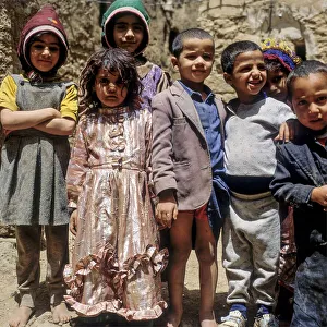 Children playing in Amran, Yemen, Asia