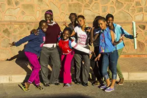 Children posing happily for the camera