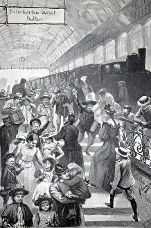 Children returning from the holiday colony