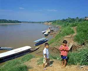 Children, Rio Tambopata, Amazon Basin