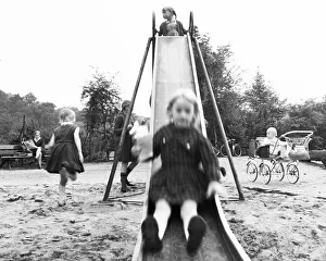 Children in the Ruhr area, here in the year 1966 in Leisure and Play