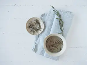 Chinese white tea called silver needle or Bai Hao Yinzhen