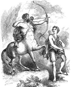 Chiron and Iason, ancient Greek mythology