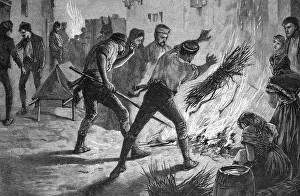 Cholera in Granada, fire to disinfect the air