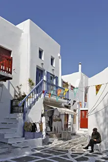 Chora (old town), Myconos, Greece