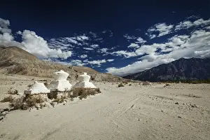 Chortens (Tibetan Buddhism stupa) in Himalayas
