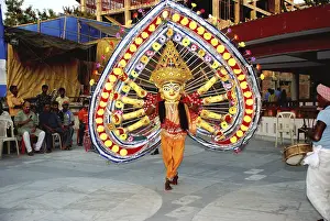 Chou dancer durga, Orissa, India