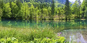 Christlessee, a mountain lake in the Trettachtal valley