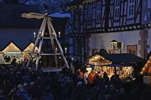 Christmas market, castle, Michelstadt