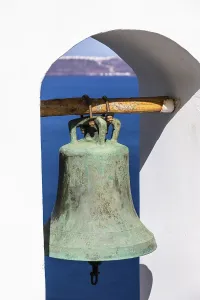 Church bell, Fira, Santorini Island, Greece