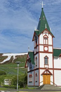 Church of Husavik, Husavik, Iceland