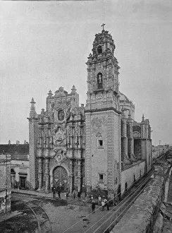 The church La Santissima in the capital Mexico City