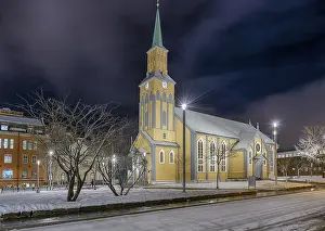 Church, Night, Tromso, Norway, Europe