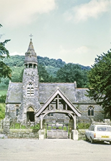 Church of Saint Mary, Abbeycwmhir or Abbey Cwmhir, Nant Clywedog, Radnorshire, Powys, Wales UK 1973