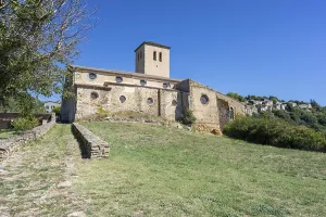 Church of Saint-Michel, Romanesque building from the (13th century) Cathar castle of Saissac