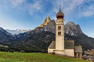 The church of St. Valentine, Seis am Schlern