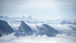 Churfirsten, high fog in the valley