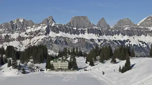 Churfirsten Range. View from Flumserberg
