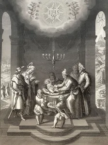 The circumcision of Jesus, steel engraving