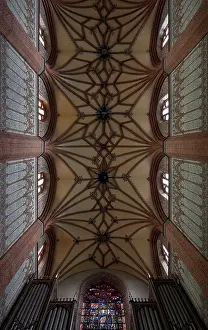 Former Cistercian church, central nave vault