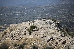 Citadel with walls, Mycenae, Greek archaeological site