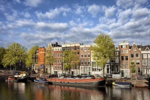 City of Amsterdam picturesque scenery