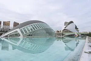 City of arts and sciences in valencia featuring futuristic l'hemisferic