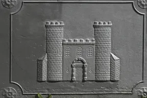 City coat of arms at the market fountain