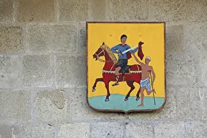 City coat of arms at the Porte de la Gardette