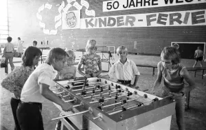 The city of Dortmund organised a children's holiday party in the Dortmund Westfalenhalle here on 05