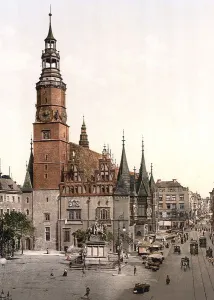 The City Hall of Breslau, Silesia