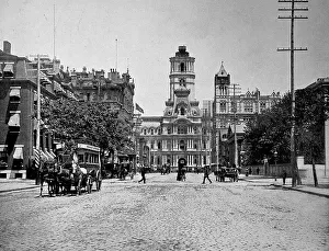 The City Hall at the intersection of Broad Street