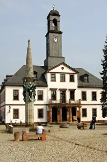 City hall and main square, Rochlitz
