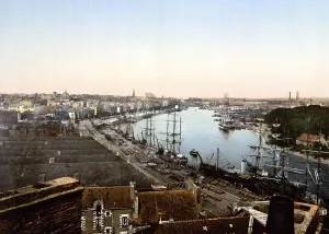 City and harbour of Nantes, France