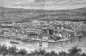 The city of Koblenz, Rhineland-Palatinate