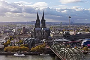 City panorama with Cologne Cathedral