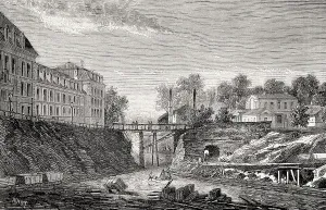 The city of Rochefort digging of a new commercial port