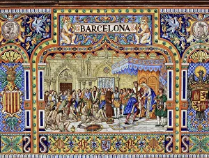 City of Seville, at the Plaza de Espana