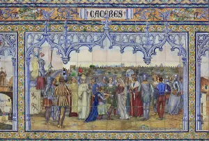 City of Seville, at the Plaza de Espana