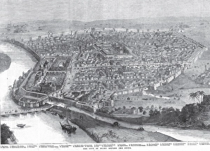 The city before the siege, Delhi, India, Asia