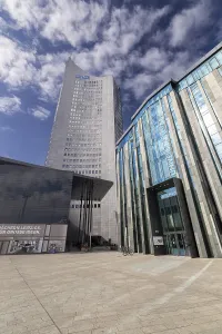 City skyscraper at Augustusplatz