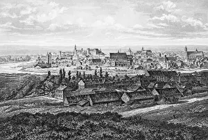 City view of Krakow on the Vistula
