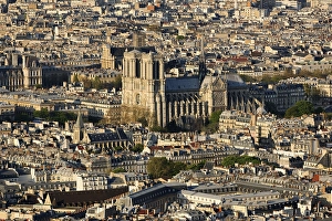 City view with Notre Dame Cathedral