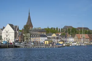 City view with St. Marien church