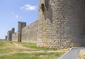 City wall of a commune named Aigues-Mortes in France
