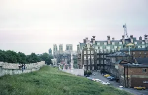 City walls and view to York Minster