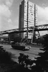 The city of Wuppertal, shown here in 1966