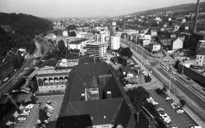 The city of Wuppertal, shown here in 1966