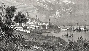 Cityscape of Algiers, Algeria, 19th century