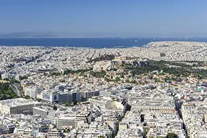 Cityscape of Athens, Greece made at morning from Lycabettus Hill